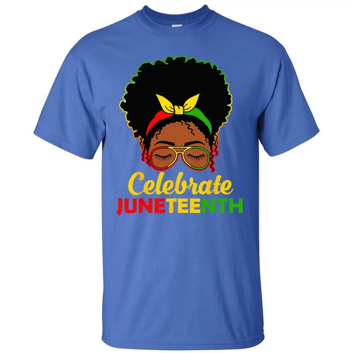 Afro Woman Black Queen African American Women Juneteenth Tall T-Shirt