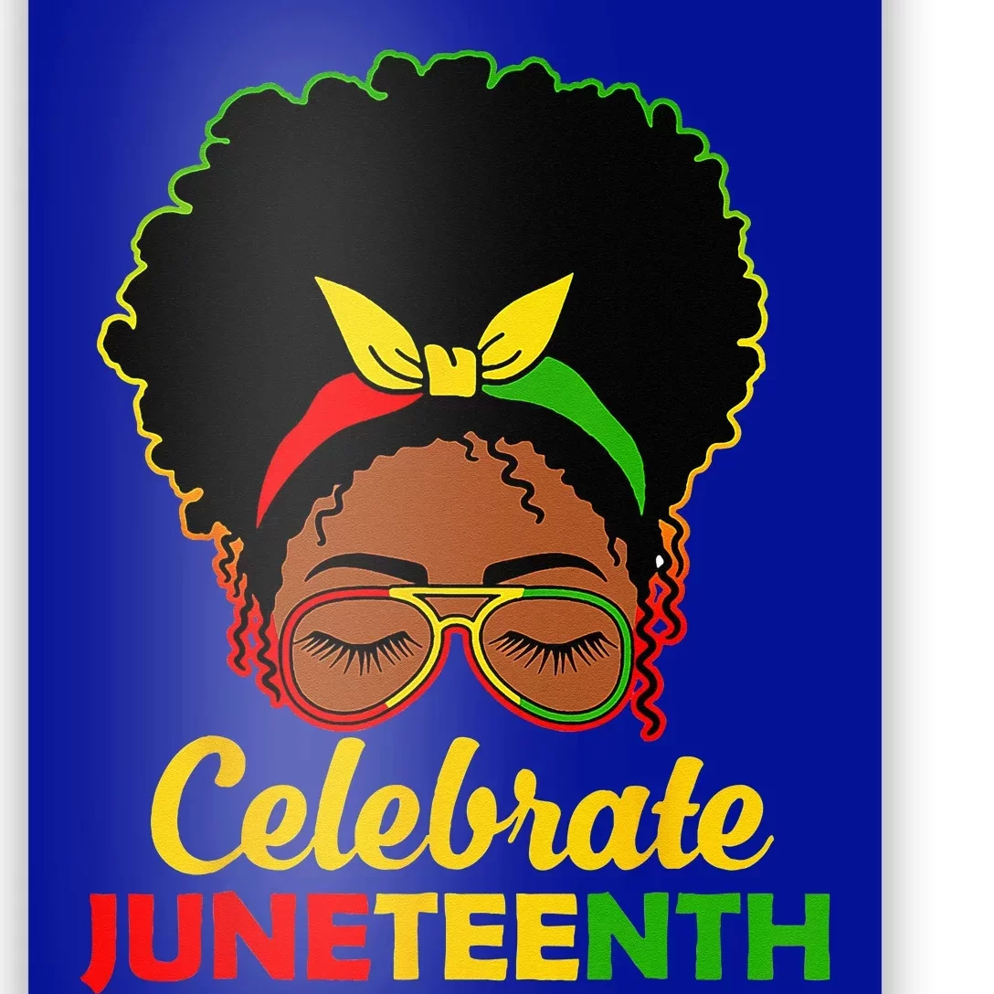 Afro Woman Black Queen African American Women Juneteenth Poster