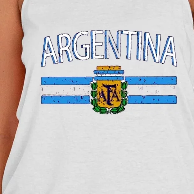 Argentina World Champion Football For Lover Gift Trending Women's Knotted Racerback Tank