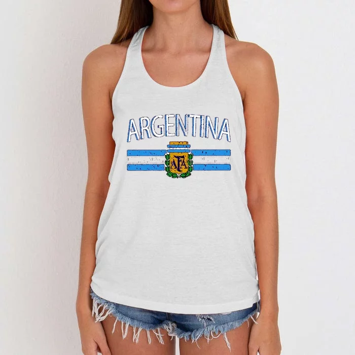 Argentina World Champion Football For Lover Gift Trending Women's Knotted Racerback Tank