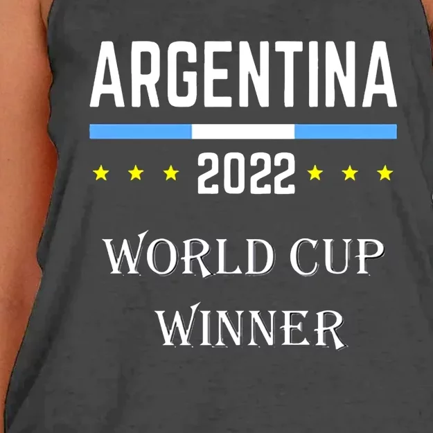 Argentina World Champion Football For Lover Gift Trending Women's Knotted Racerback Tank