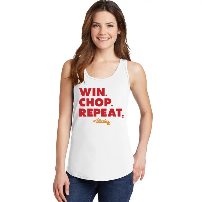 Atlanta Win Chop Repeat Ladies Essential Tank