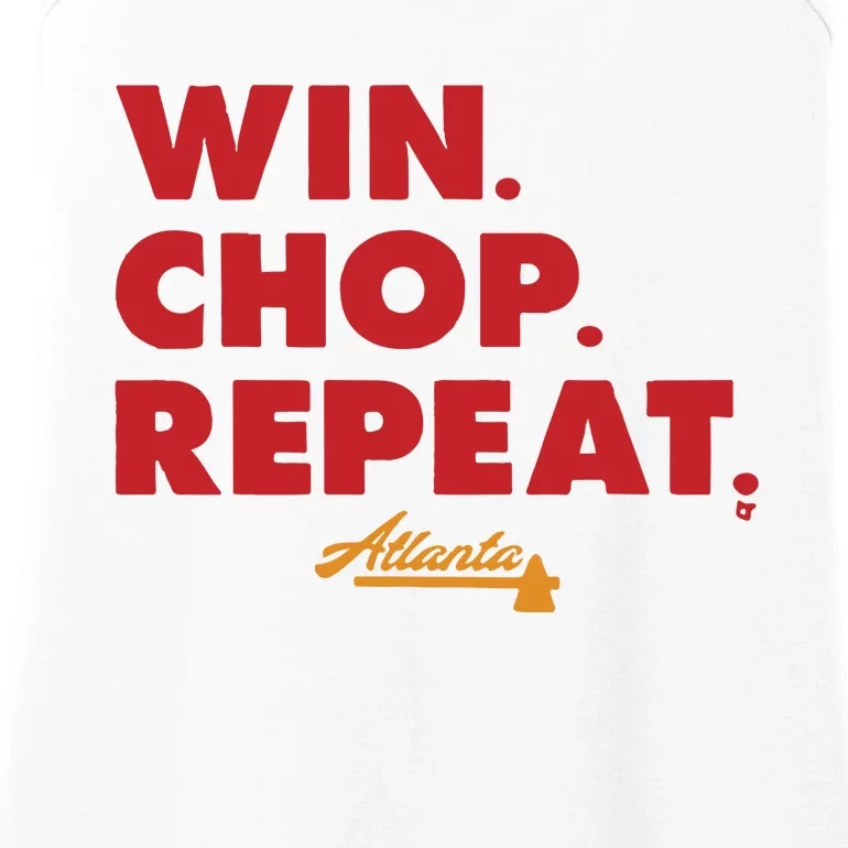 Atlanta Win Chop Repeat Ladies Essential Tank