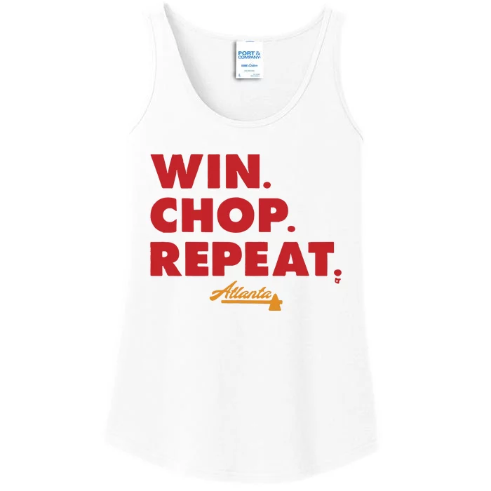 Atlanta Win Chop Repeat Ladies Essential Tank