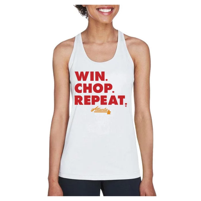 Atlanta Win Chop Repeat Women's Racerback Tank