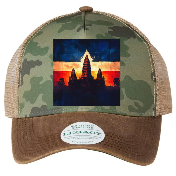 Angkor Wat Cambodia Explore Ancient Temples Legacy Tie Dye Trucker Hat