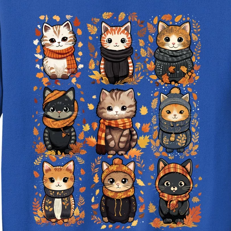 Autumn Winter Cat And Gift Tall Sweatshirt