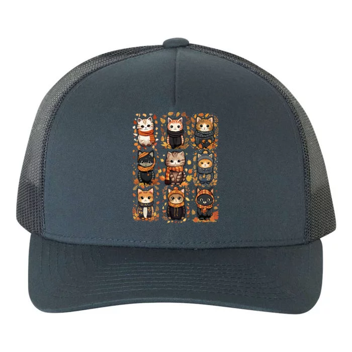 Autumn Winter Cat And Gift Yupoong Adult 5-Panel Trucker Hat