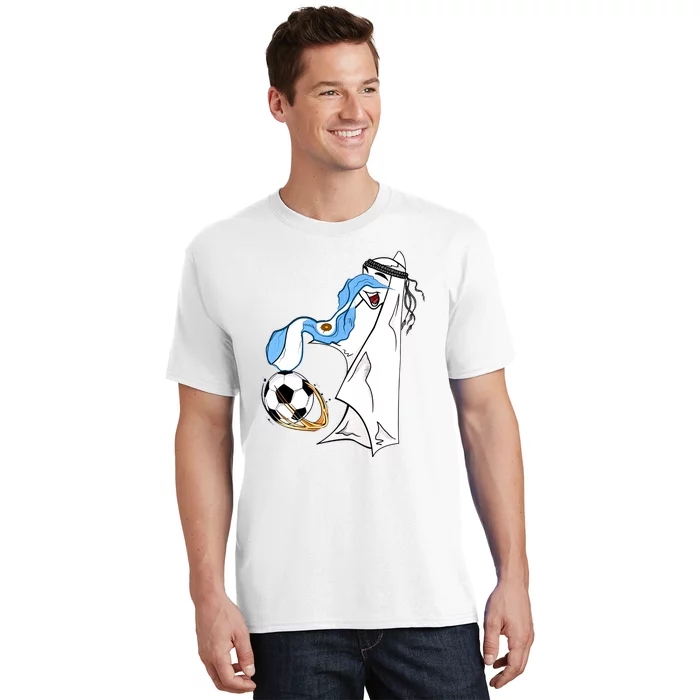 Argentina World Champion Football For Lover Gift Trending La'eeb T-Shirt