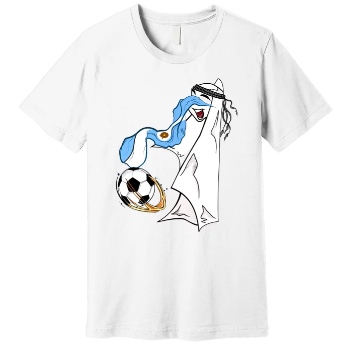 Argentina World Champion Football For Lover Gift Trending La'eeb Premium T-Shirt