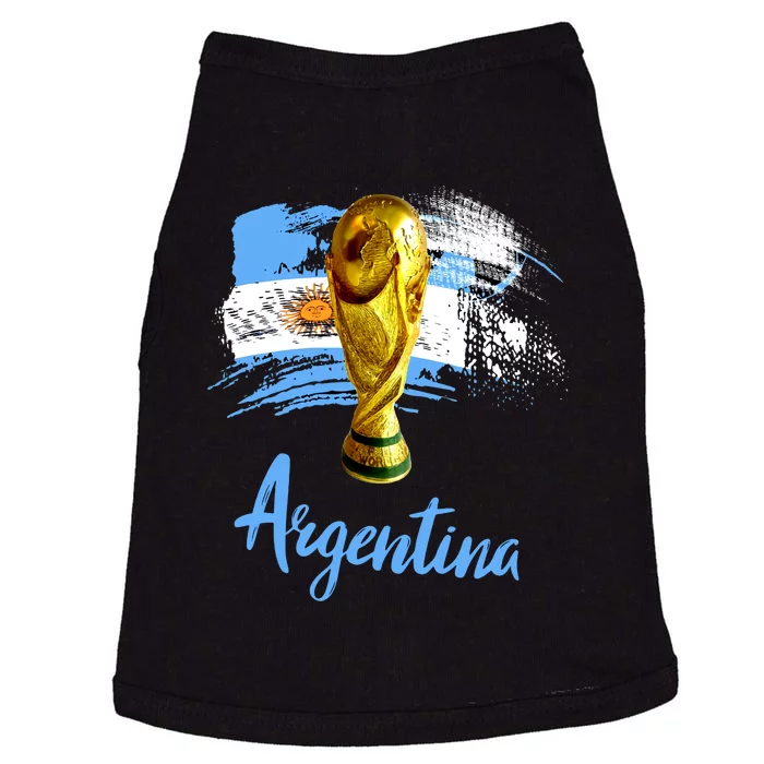 Argentina World Champion Football For Lover Gift Trending Doggie Tank