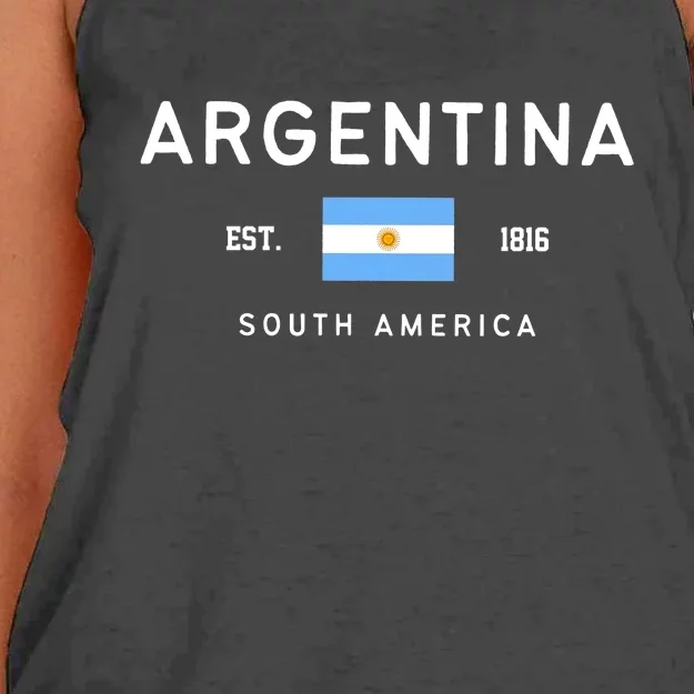 Argentina World Champion Football For Lover Gift Trending Women's Knotted Racerback Tank