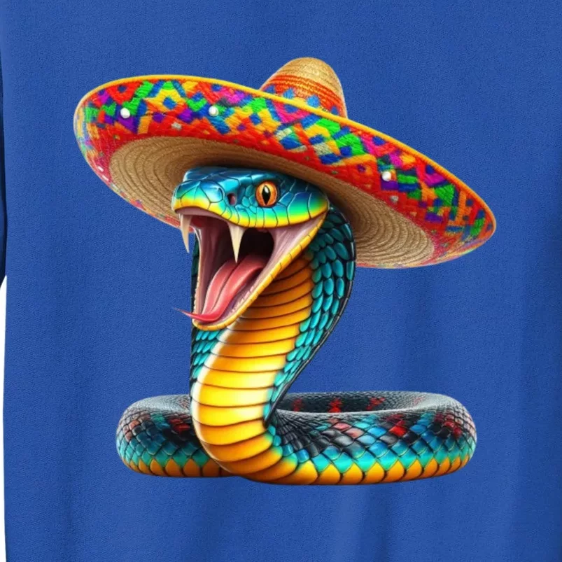 Anaconda Wearing Cinco De Mayo Hat Snake Lovers Birthday Gift Tall Sweatshirt