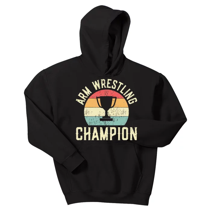 Arm Wrestling Champion Kids Hoodie