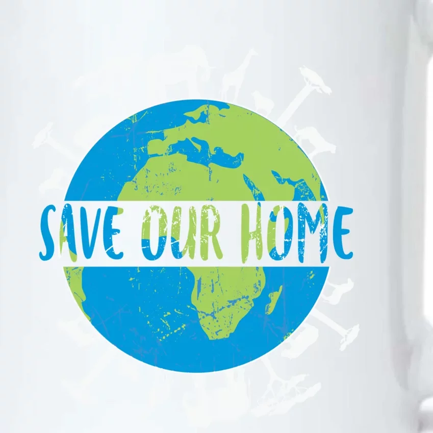 Animals Wildlife Conservation Save Our Home Earth Day Gift Black Color Changing Mug