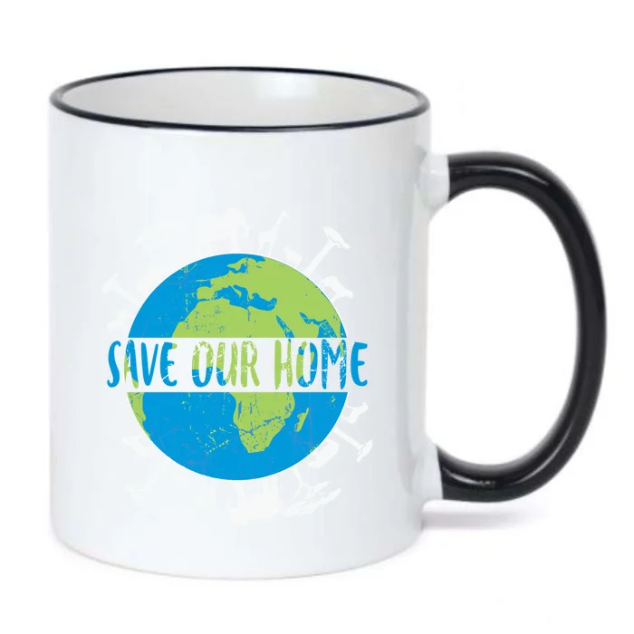 Animals Wildlife Conservation Save Our Home Earth Day Gift Black Color Changing Mug