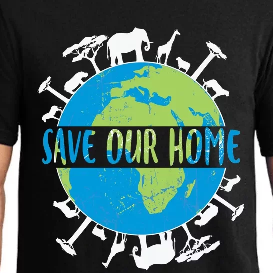 Animals Wildlife Conservation Save Our Home Earth Day Gift Pajama Set