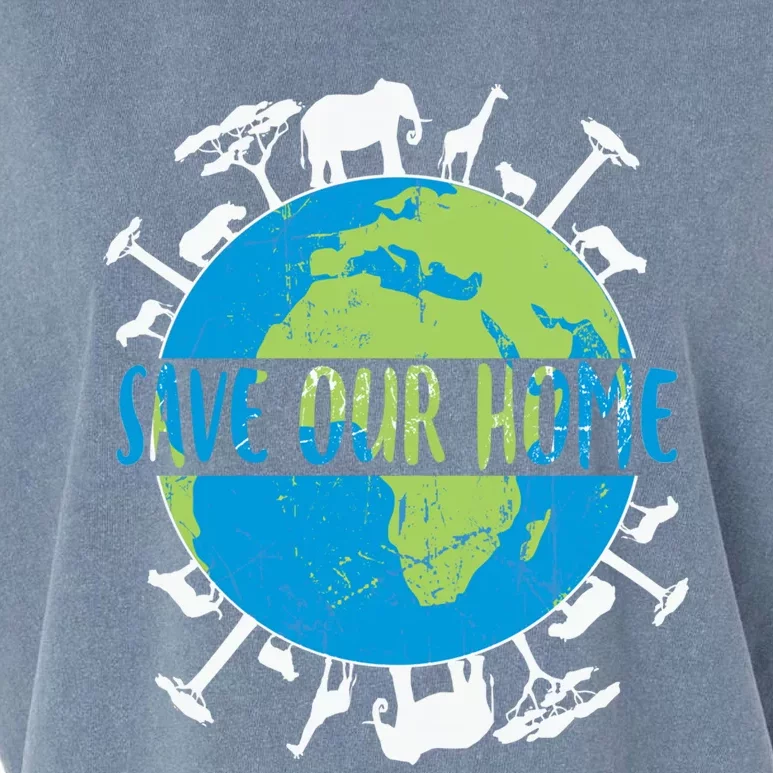 Animals Wildlife Conservation Save Our Home Earth Day Gift Garment-Dyed Women's Muscle Tee