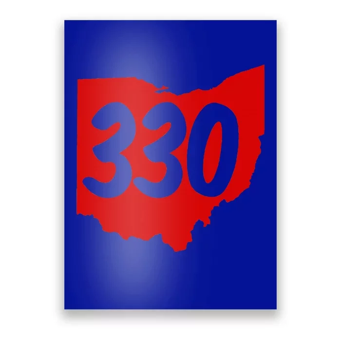 Akron Warren Canton Youngstown Ohio 330 Area Code Poster