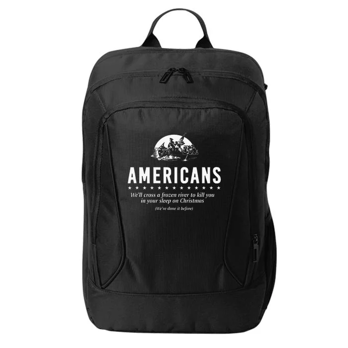 Americans WeLl Cross A Frozen River City Backpack