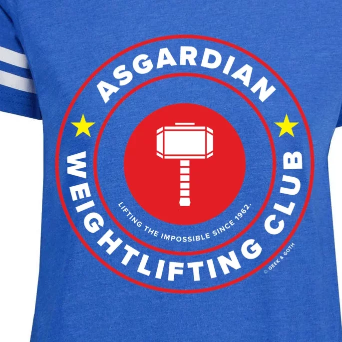 Asgardian Weightlifting Club Enza Ladies Jersey Football T-Shirt