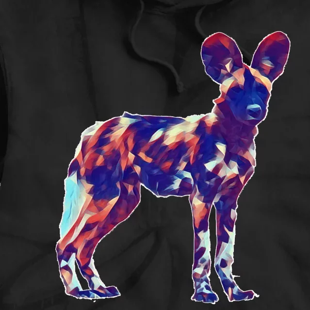 African Wild Dog Tie Dye Hoodie