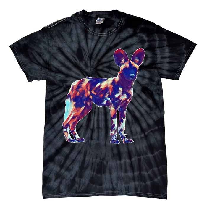 African Wild Dog Tie-Dye T-Shirt