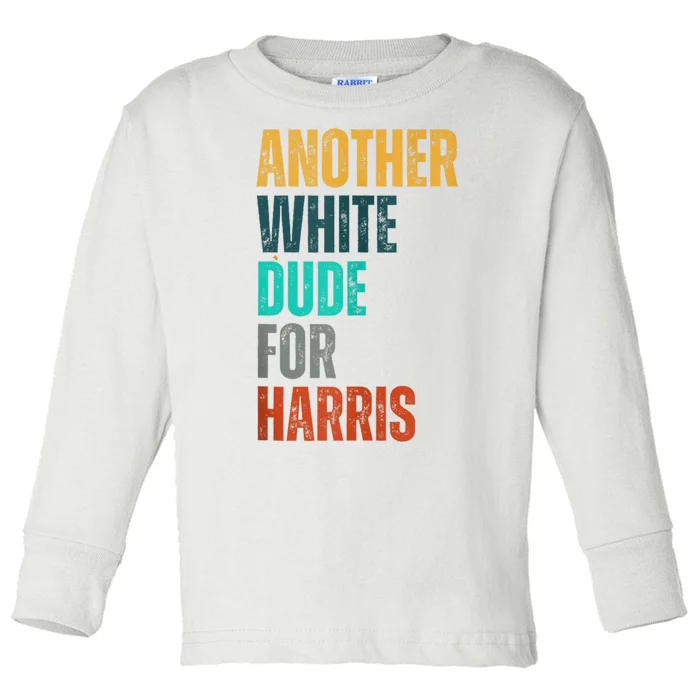 Another White Dude For Harris Toddler Long Sleeve Shirt