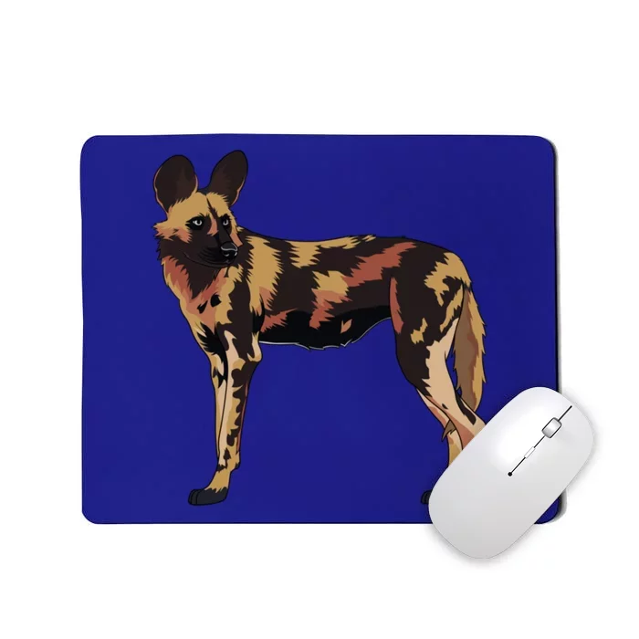 African Wild Dog Hunting Endangered Gift Gift Mousepad