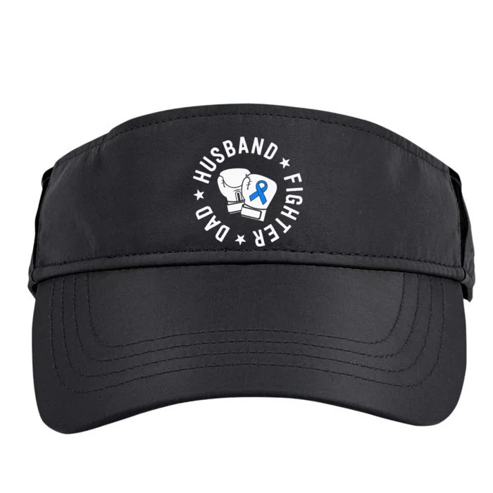 ALS Warrior Dad Husband Father Blue Ribbon Awareness Adult Drive Performance Visor