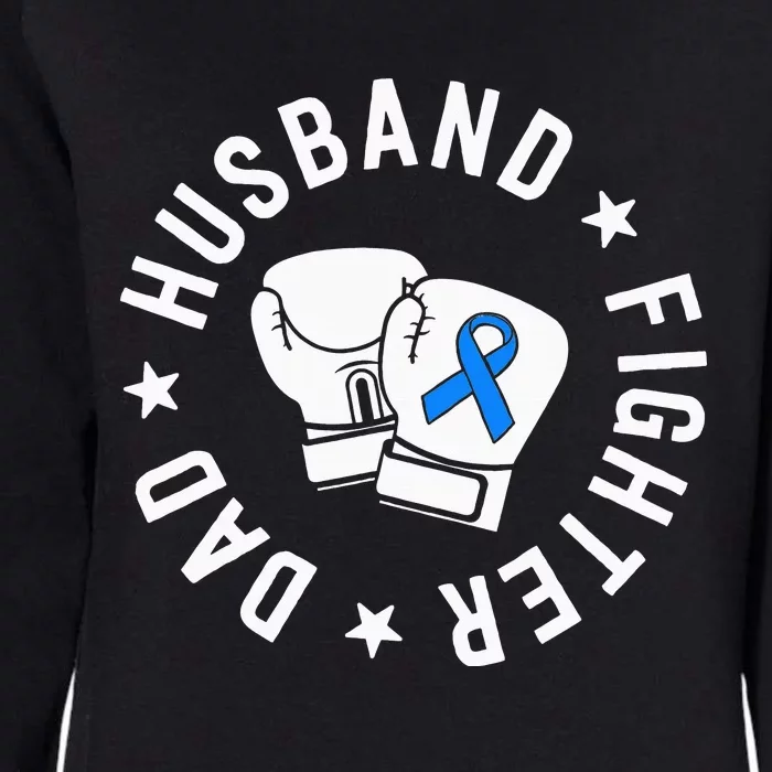 ALS Warrior Dad Husband Father Blue Ribbon Awareness Womens California Wash Sweatshirt