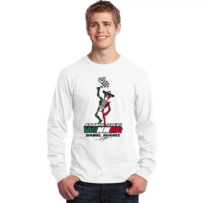 Atlanta Winner Daniel Suarez Tall Long Sleeve T-Shirt