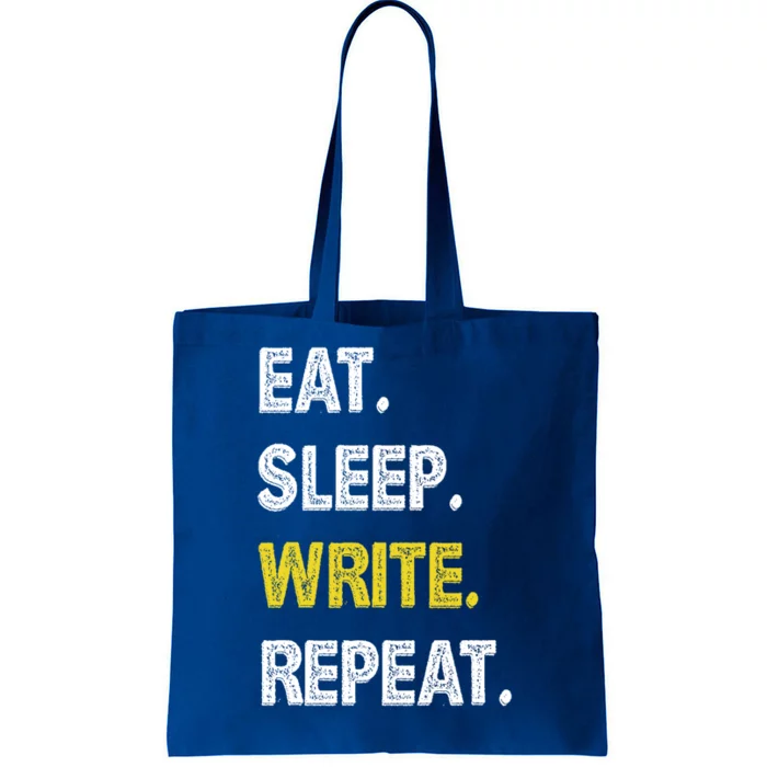 Autor Writer Eat Sleep Write Repeat Journalist Gift Tote Bag