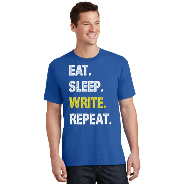 Autor Writer Eat Sleep Write Repeat Journalist Cute Gift T-Shirt