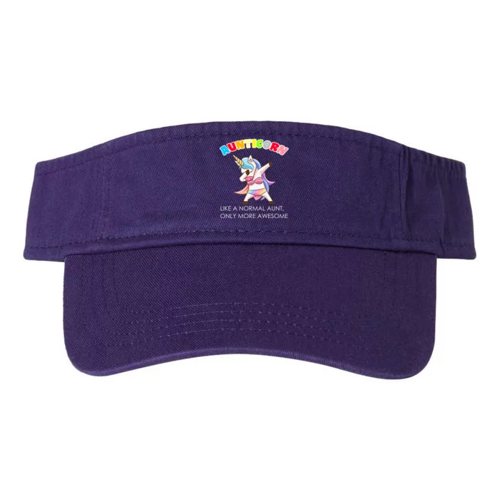 Awesome Aunticorn Like A Normal Aunt Valucap Bio-Washed Visor