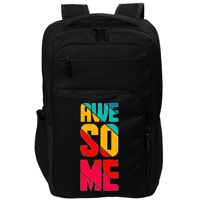 Awesome Broken Letters Impact Tech Backpack