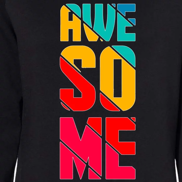 Awesome Broken Letters Womens California Wash Sweatshirt