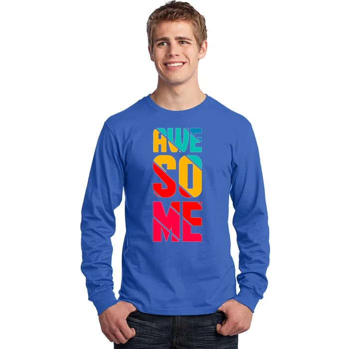 Awesome Broken Letters Tall Long Sleeve T-Shirt