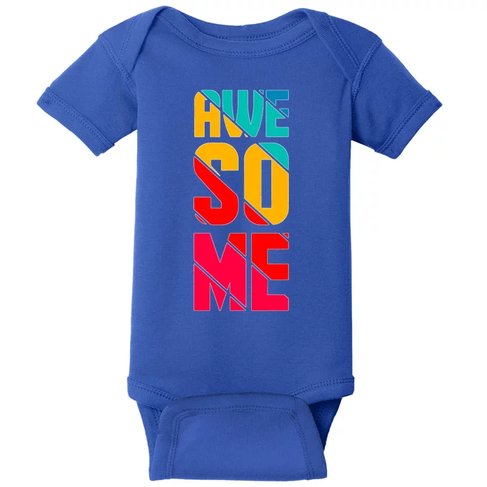 Awesome Broken Letters Baby Bodysuit