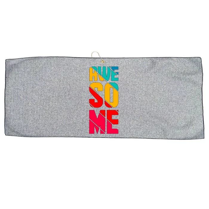 Awesome Broken Letters Large Microfiber Waffle Golf Towel