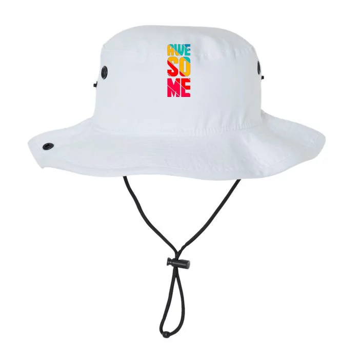 Awesome Broken Letters Legacy Cool Fit Booney Bucket Hat