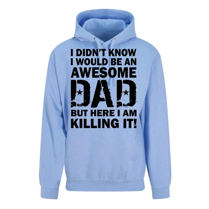 Awesome Dad Killing It! Unisex Surf Hoodie