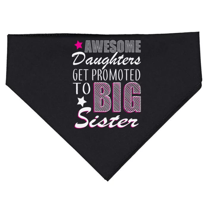 Awesome Daughter Promoted To Big Sister USA-Made Doggie Bandana