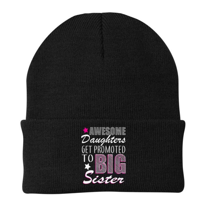 Awesome Daughter Promoted To Big Sister Knit Cap Winter Beanie