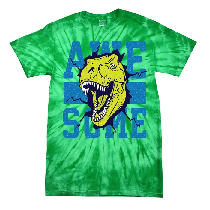 Awesome Dinosaur Cute Tie-Dye T-Shirt