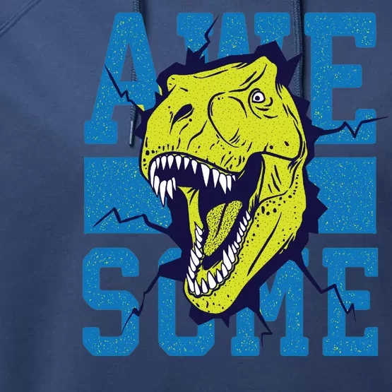 Awesome Dinosaur Cute Performance Fleece Hoodie