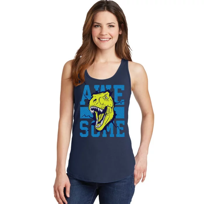 Awesome Dinosaur Cute Ladies Essential Tank