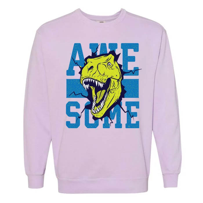 Awesome Dinosaur Cute Garment-Dyed Sweatshirt