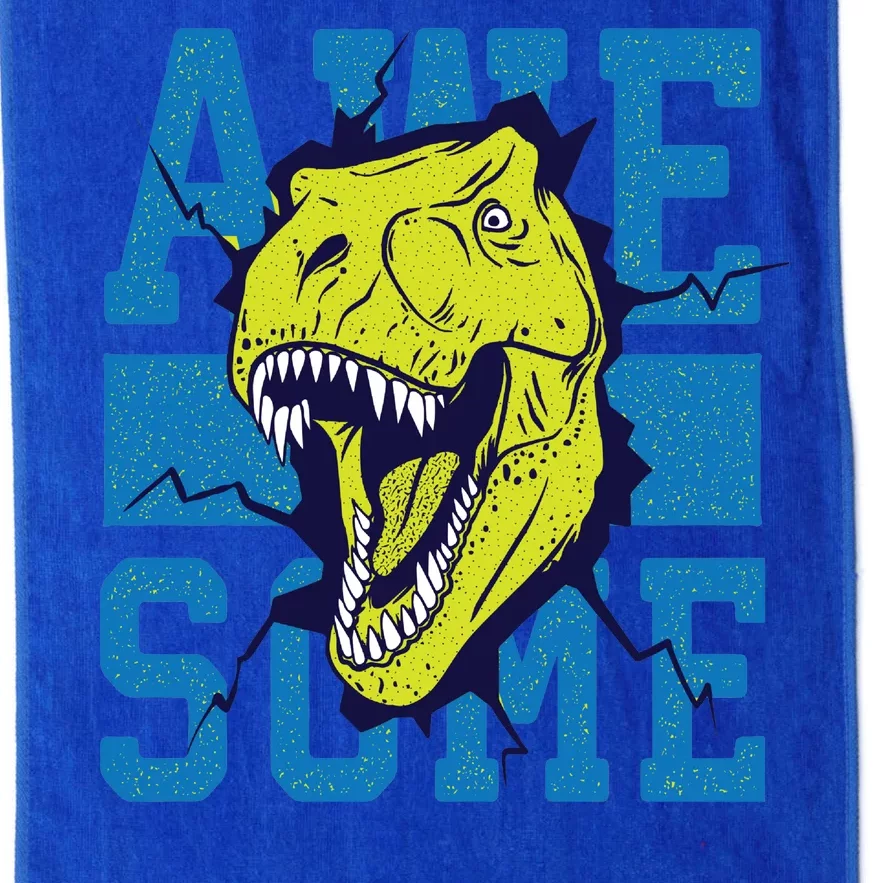 Awesome Dinosaur Cute Platinum Collection Golf Towel