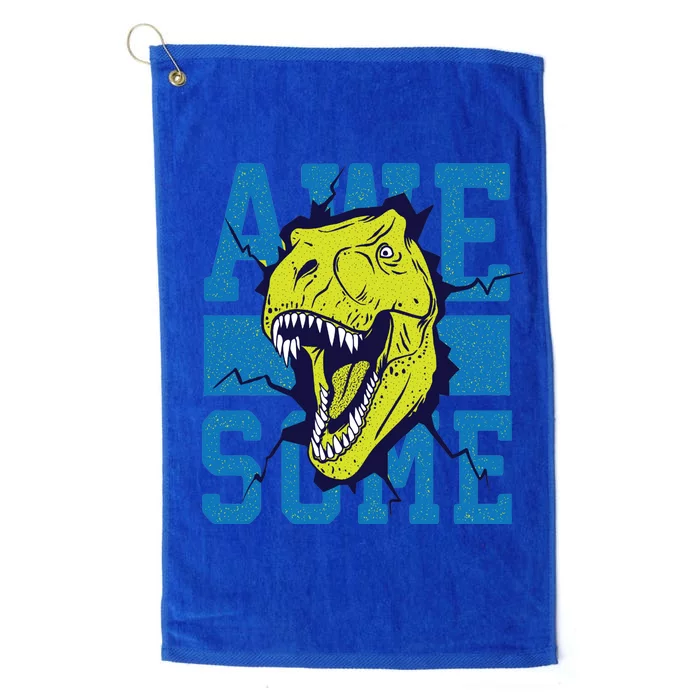 Awesome Dinosaur Cute Platinum Collection Golf Towel